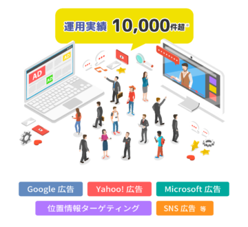 Web広告の運用実績10,000件超