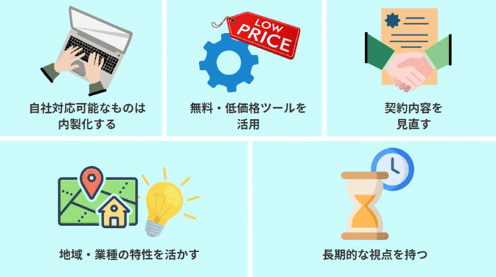 MEO対策の費用をできるだけ抑えて運用するための５つのコツ