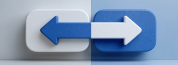 左右に分かれている矢印