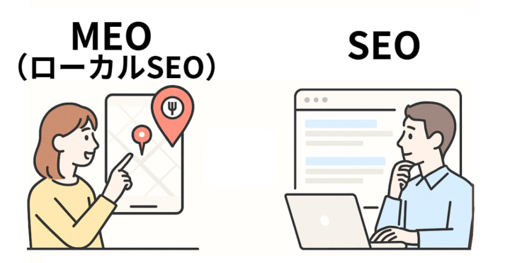 MEOとSEO・ローカルSEOとの違い
