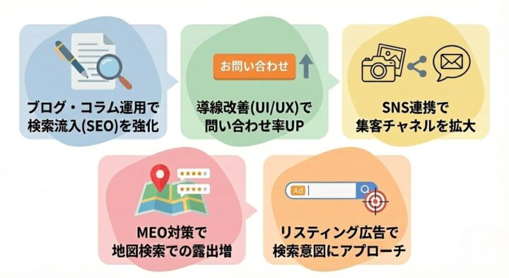 リフォーム会社がホームページを使って行う集客施策