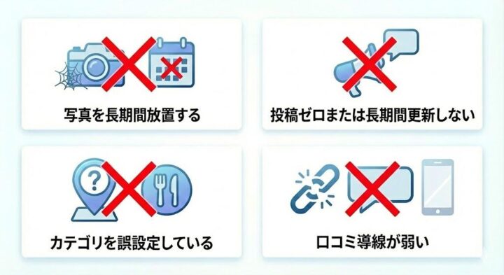 美容院のMEO対策におけるよくある失敗例と改善策