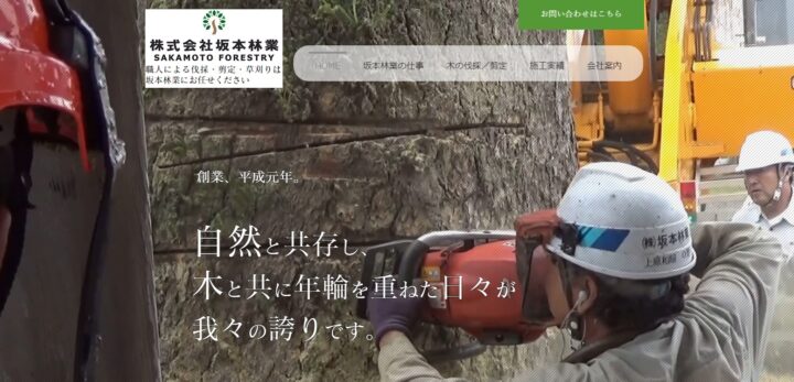 徳島県｜伐木工事｜株式会社坂本林業さまの画像